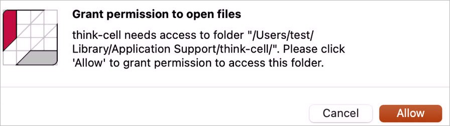 File access permission prompt when running TC for the first time with new Apple Security