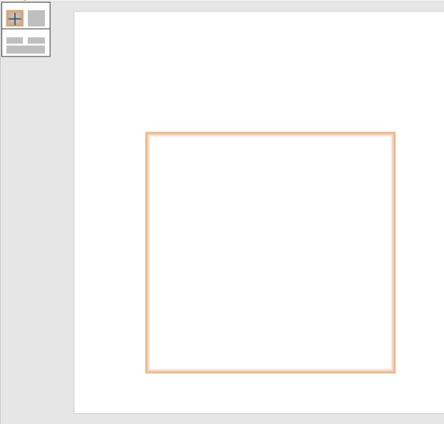 Posiciones de vista previa de miniaturas de diapositivas para inserción