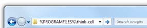 Barra de direcciones del Explorador de Windows