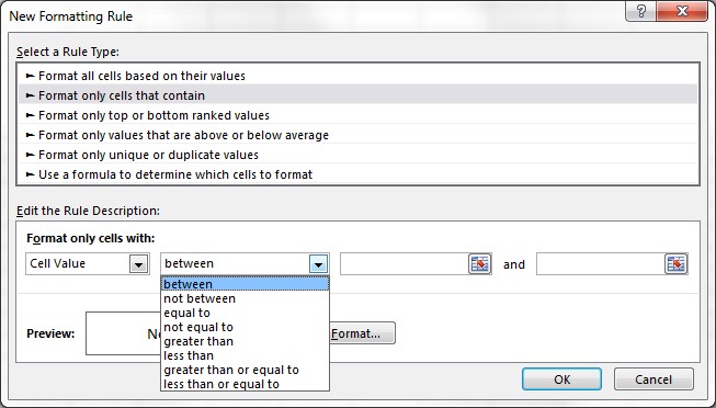 Excel : Mise en forme conditionnelle