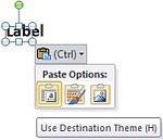 Smart tag opzioni incolla