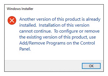 errore durante la disinstallazione della versione di thinkcell esistente