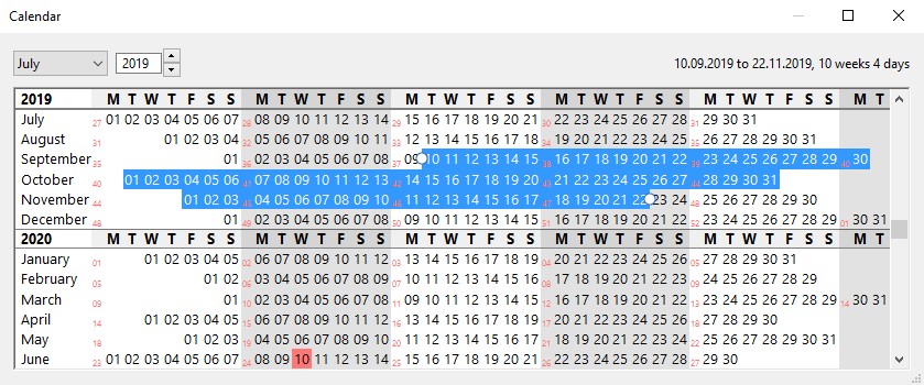 Sélecteur de date thinkcell pour graphiques de Gantt