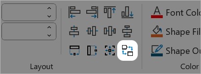 Swap Objects button on thinkcell Tab